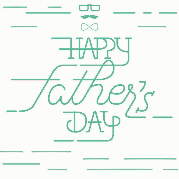 happy fathers day greeting card - Vector, Image