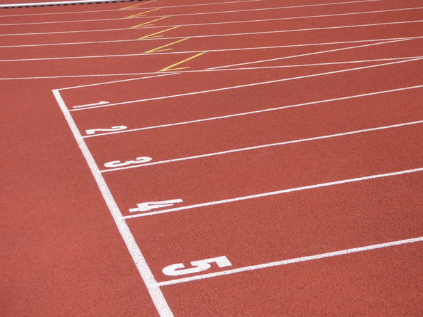 Start line of race track - Photo, Image