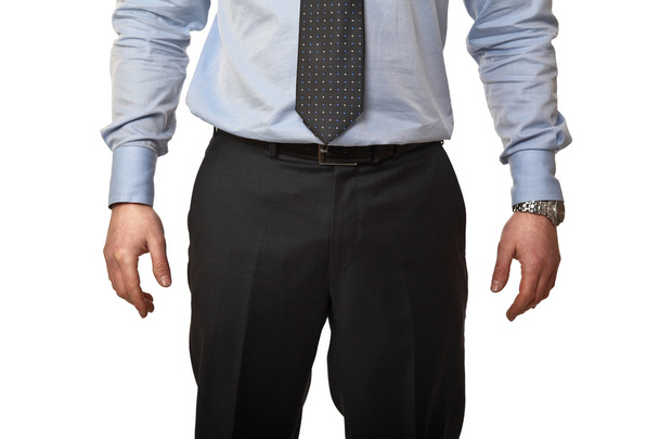 closeup image on businessman isolated on white background - Foto, Imagem