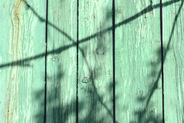 レトロスタイルの木製の緑のテクスチャの背景  - 写真・画像