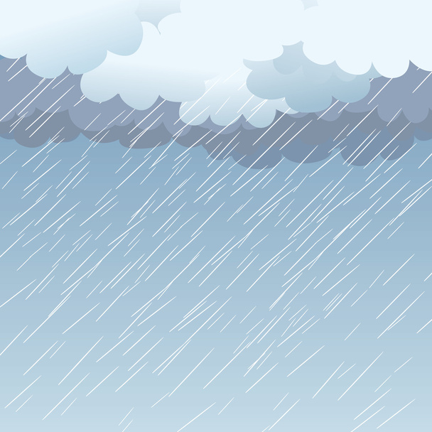 Rain as a background, vector - Vector, Image