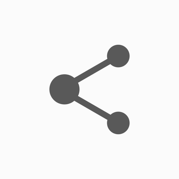 иконка общего доступа, значок связи, сетевой вектор, социальная иллюстрация - Вектор,изображение