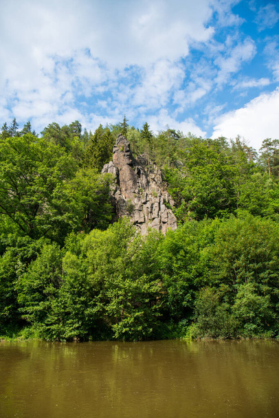 Svatoske Skaly rock formations near Karlovy Vary - 写真・画像