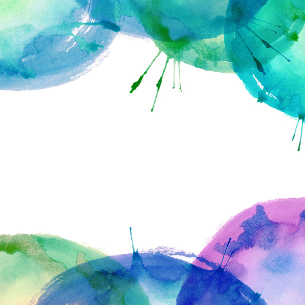 Colorful bright watercolor background - Photo, Image
