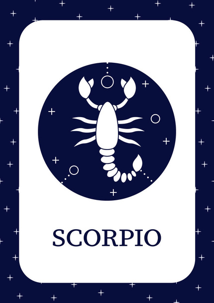 Піктограма картки Скорпіона
 - Вектор, зображення