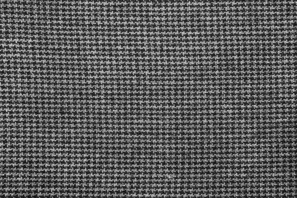 Gemusterte graue und schwarze Tweed-Stoffe - Foto, Bild