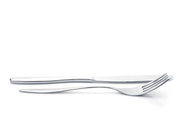 Silverware or flatware set of fork and knife - Photo, Image