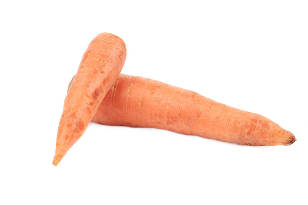 Two fresh carrots. - Foto, afbeelding