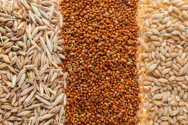 купа різних зернових як фон
 - Фото, зображення
