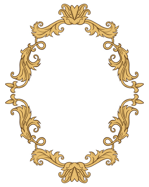 Vintage ornament frame - Διάνυσμα, εικόνα