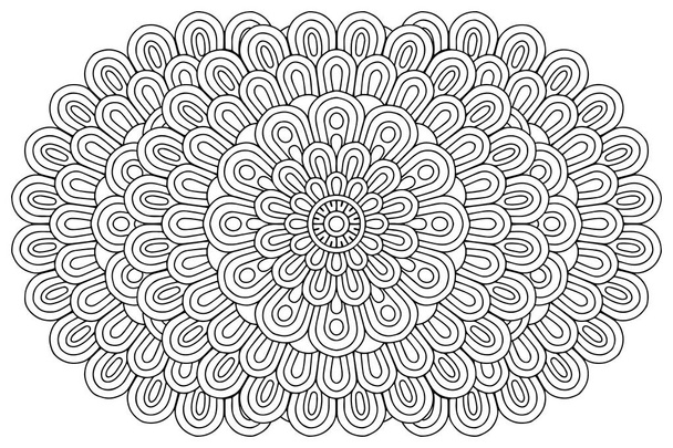 Ornament beautiful card with mandala. Geometric circle element made in vector - ベクター画像
