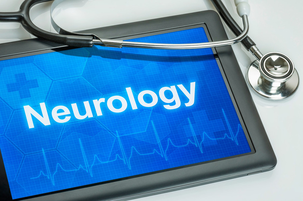 Tablet with the medical specialty Neurology on the display - Photo, Image