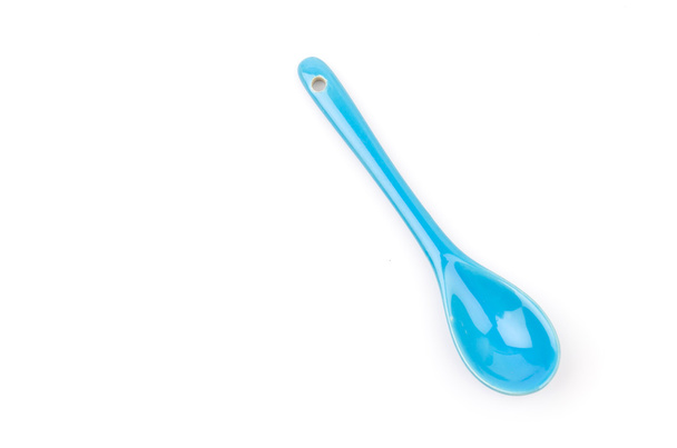 cucchiaio blu isolato sfondo bianco
 - Foto, immagini