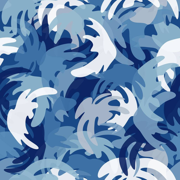 Camouflage seamless pattern. Abstract modern vector military backgound. - Vector, Image