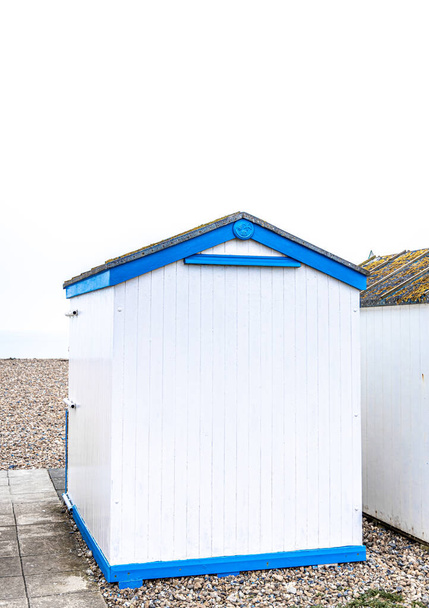 View of a colorful cabin on the seaside in England, UK - Fotografie, Obrázek