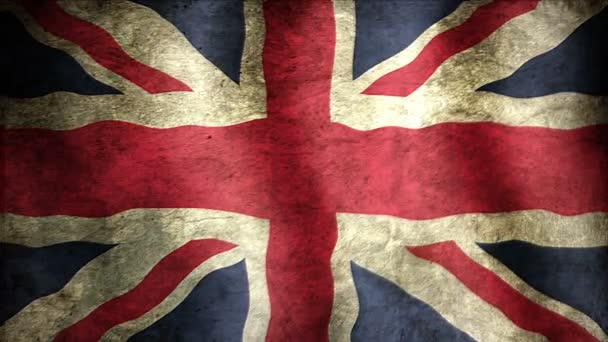 gewerkschaftliche britische Flagge - Filmmaterial, Video