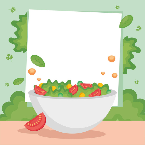 салат из салата - Вектор,изображение