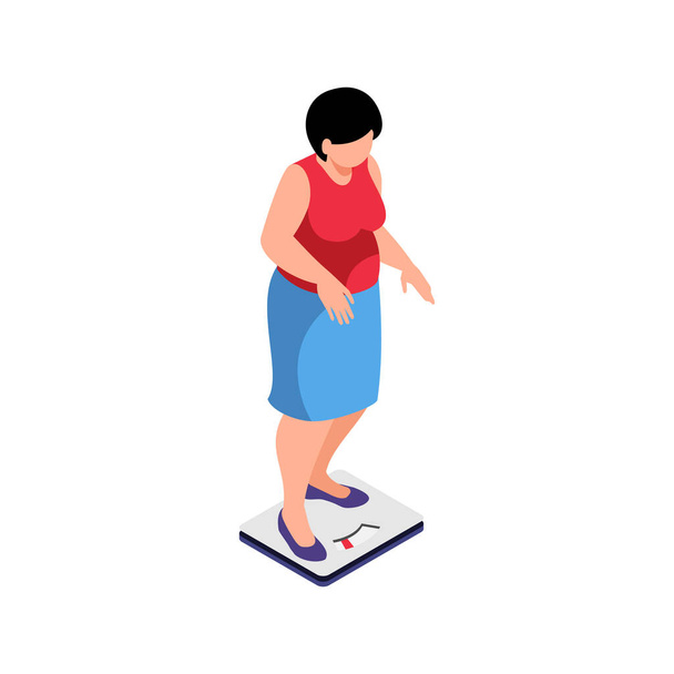 体重構成の女性 - ベクター画像