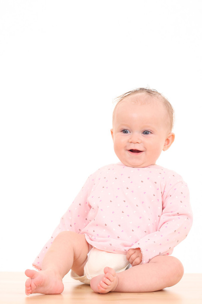 Portrait of 6 months baby girl - Foto, afbeelding