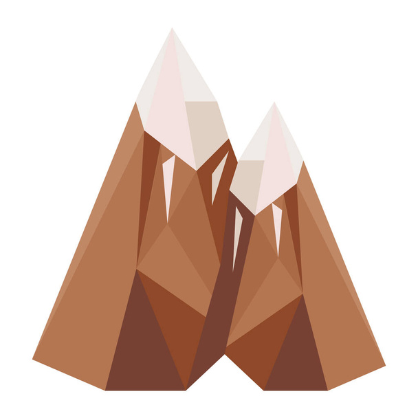 mountains lowpoly style - Vector, Image