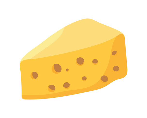 juusto osa ruoka - Vektori, kuva
