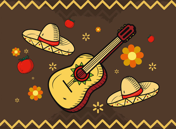 mexikanisches Bannerdesign - Vektor, Bild