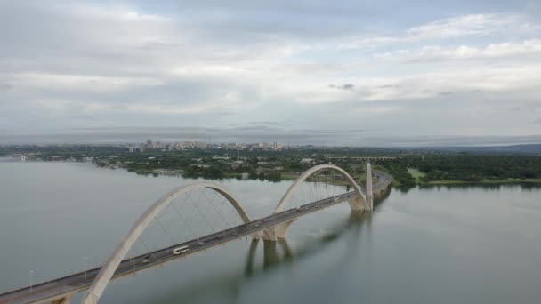 Pont Juscelino Kubitschek à Brasilia, DF, Brésil - Séquence, vidéo