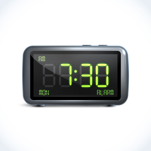 Relógio de alarme digital
 - Vetor, Imagem