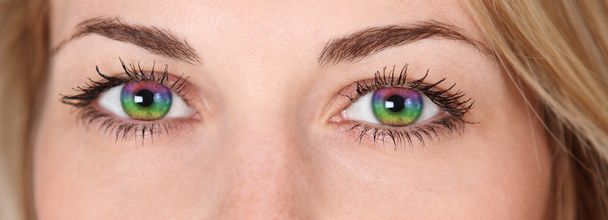 regenboog ogen - Foto, afbeelding