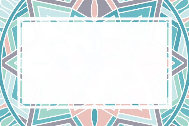 Ornament beautiful background Geometric circle element made in vector - Vector, imagen