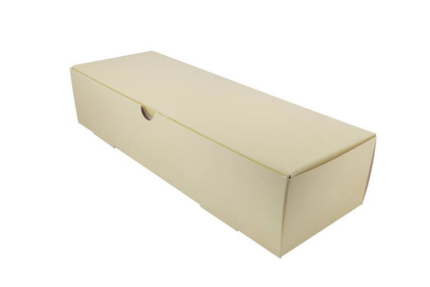 Порожня коробка пончиків ізольована на білому тлі
 - Фото, зображення