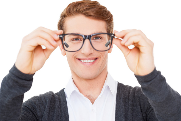 Man holding glasses - Foto, Imagem