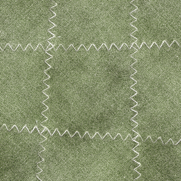green jeans texture, stitch - Фото, зображення