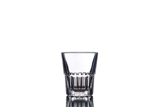 Empty shot glass on a white background  - Photo, Image