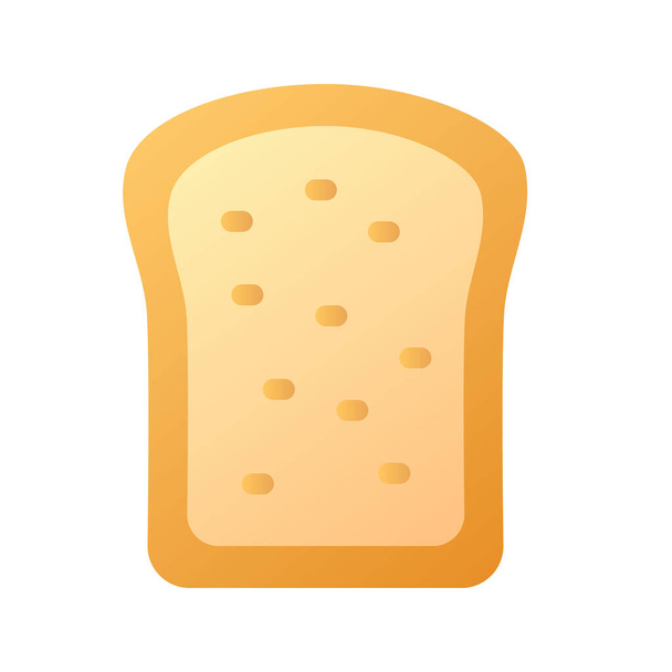 хлебное масло хлеба хлеба отдельная иконка с гладкой стиль векторной иллюстрации - Вектор,изображение