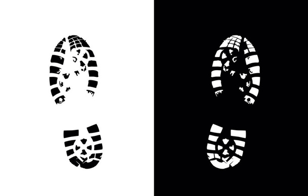 Impresión del zapato Vector Signo - Vector, Imagen