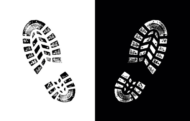 Векторный знак для печати обуви - Вектор,изображение