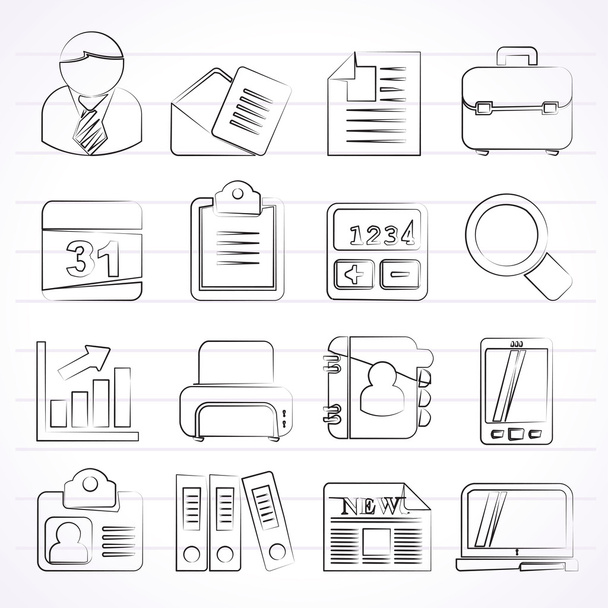 Business and office icons - Vector, Imagen