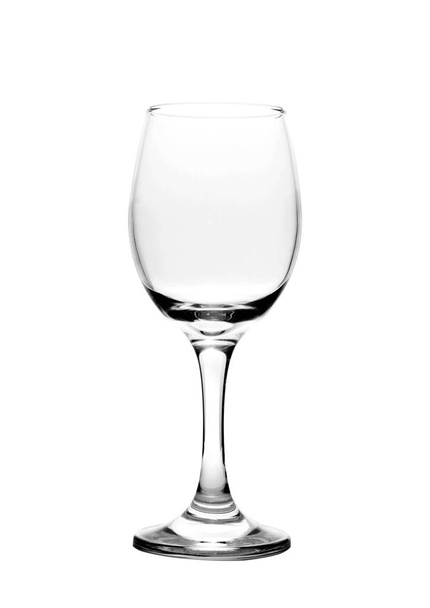 Порожній келих для вина. ізольовані на білому фоні
 - Фото, зображення