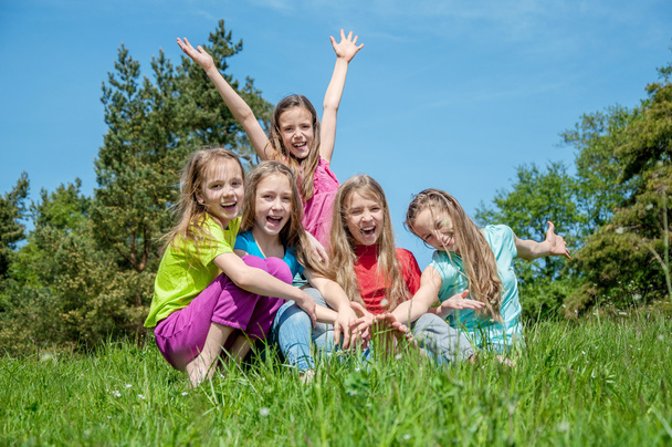 Happy children outdoors - Foto, immagini