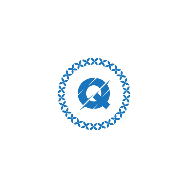 Q Design geometrico astratto unico del logo - Vettoriali, immagini