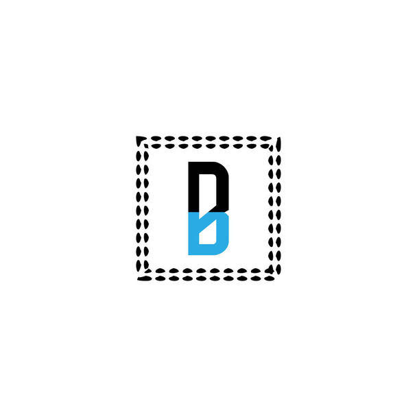 Уникальный абстрактный геометрический дизайн логотипа B - Вектор,изображение