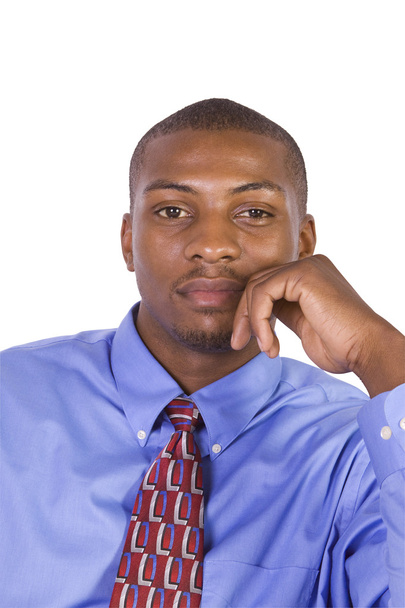 Handsome Black Businessman - Isolated background - Zdjęcie, obraz