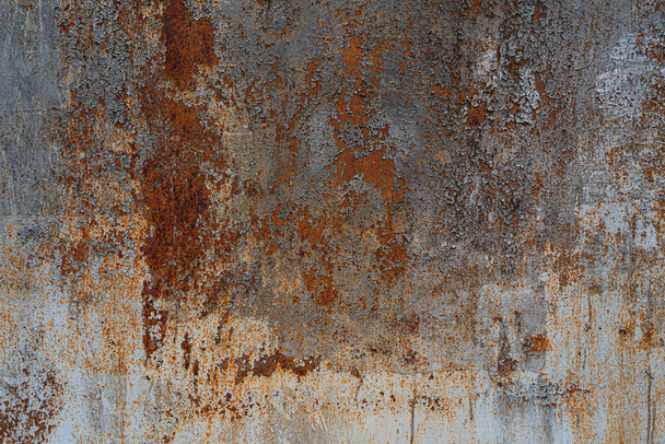 Μεταλλικός σκουριασμένος τοίχος ως αφηρημένο φόντο - Φωτογραφία, εικόνα
