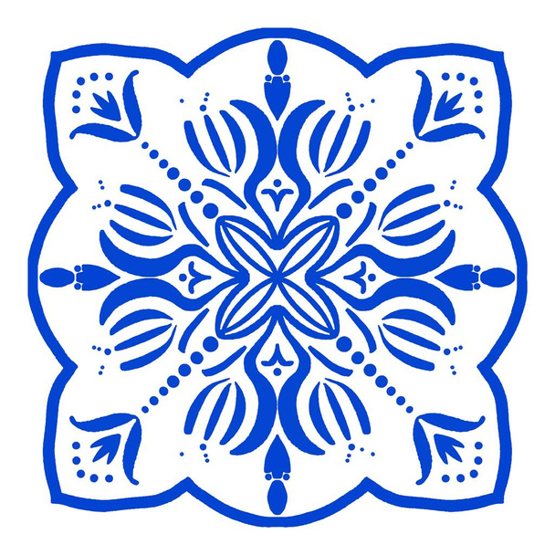 Marokon geometrinen sisustus tilkkutäkki. Azulejo marokkolainen tapetti - Vektori, kuva