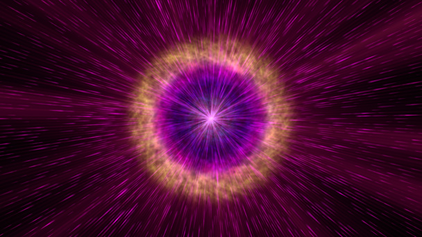 宇宙のパルサー星の光、イラスト抽象 - 写真・画像