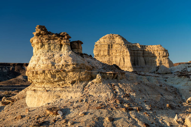 Unique rock formations in the desert of Eastern Oregon - Фото, зображення
