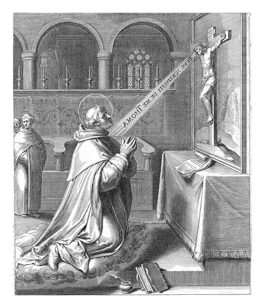 Saint Thomas Aquinas asks Christ for a sign that he has written down the truth about him in one of his works - Fotografie, Obrázek