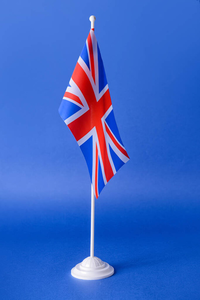 National flag of the United Kingdom on color background - Foto, Imagem