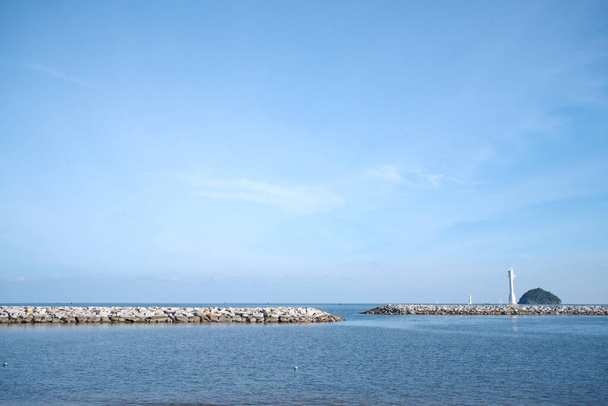 O famoso miradouro da baía de Ao Manao e da praia de Ao Manao. Prachuap Khiri Khan, Tailândia em 14 de outubro de 2019. - Foto, Imagem